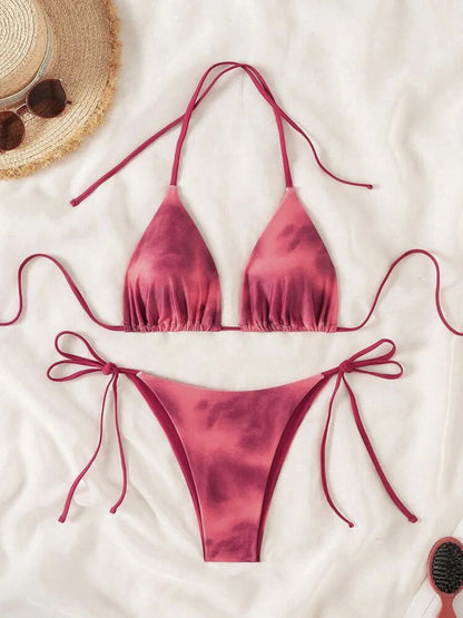 Tie-Dye Bikini-Set – farbenfroh, sexy & absolut im Trend