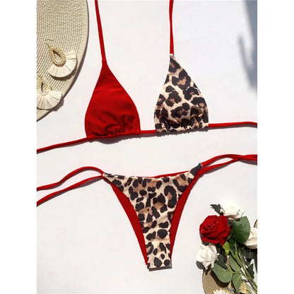 Leopard Satin Bikini-Set – wild, glänzend & ultra feminin