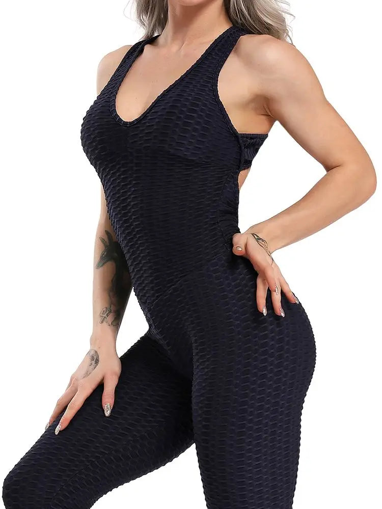 Backless Fitness Jumpsuit – Pure Power, pure Form