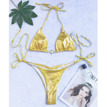 Strass Bikini-Set – glamourös, sexy & perfekt für den Sommer