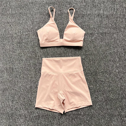 V-Neck Fitness Set – Fit, feminin & voller Energie