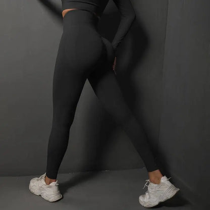 Nahtlose Fitness-Leggings – Push-Up & Hohe Taille für Perfekten Halt
