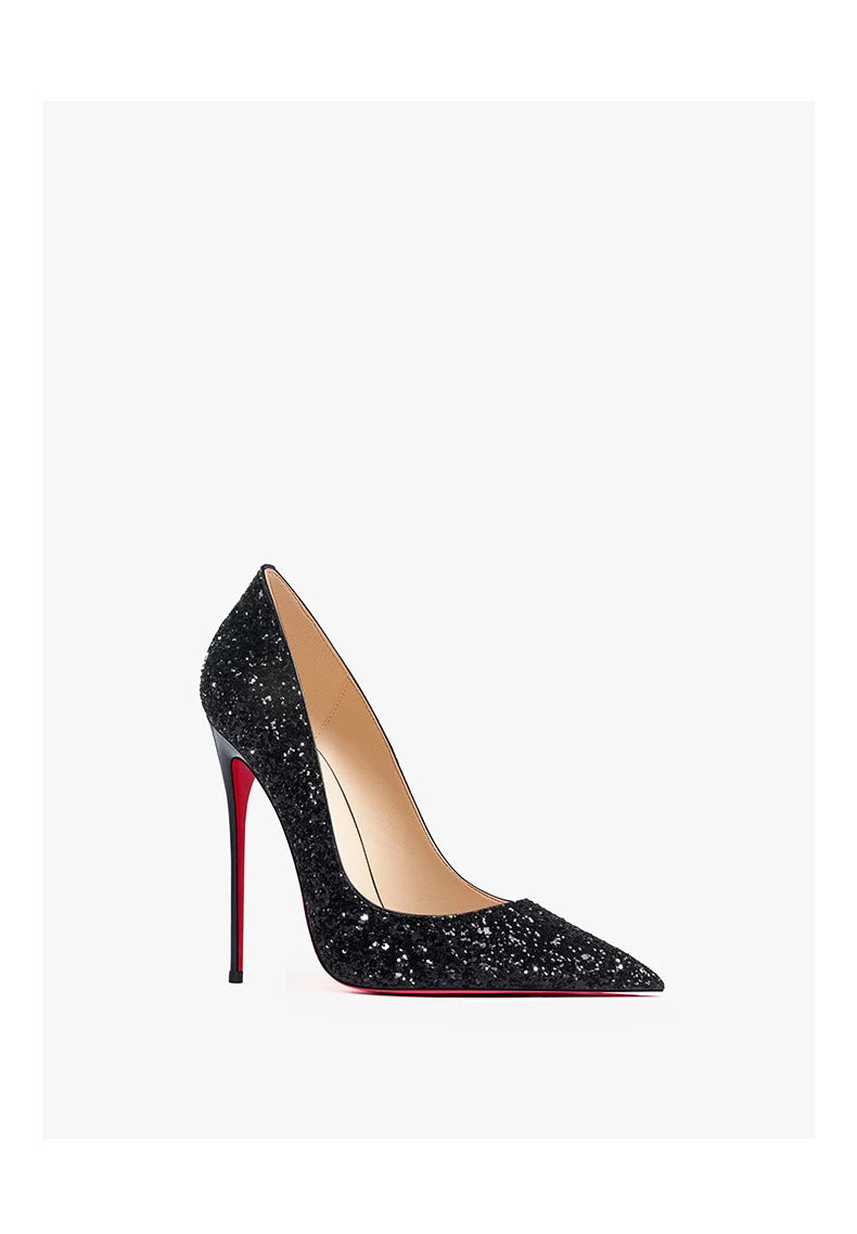 Glitter Red Bottom Heels – Shine bright, walk bold