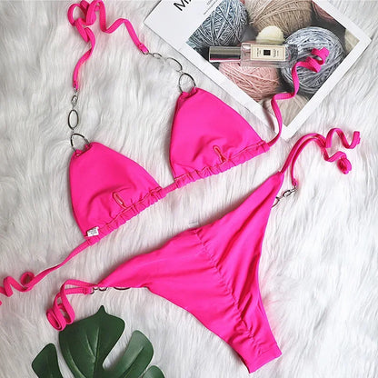 Diamant Bikini mit Ketten – glamourös, sexy & ein echter Blickfang