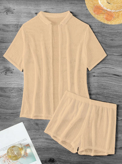 Gehäkeltes Strand-Set mit Shorts – lässig, sexy & perfekt für Strandtage