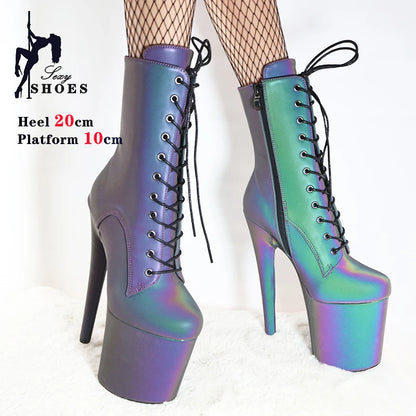 Luminous Holo Booties – Glanz bei Tag, Glow bei Nacht