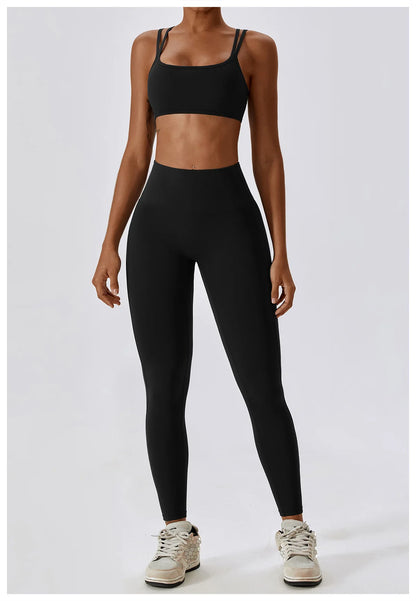 2-teiliges Yoga-Set – Nude Feel für Höchsten Komfort und Stil