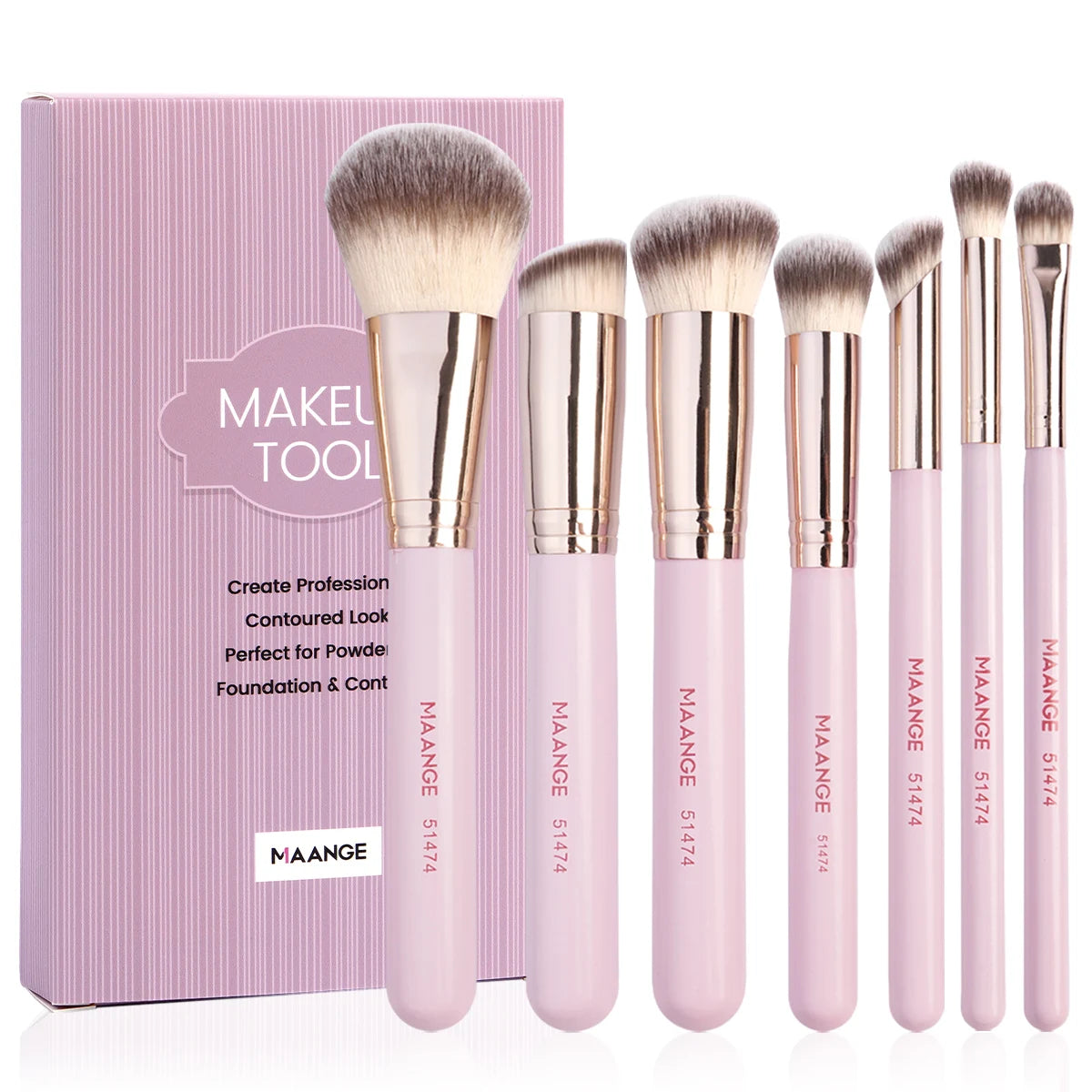 Maange 7-teiliges Make-up-Pinsel-Set – Dein Essentials-Kit für makellose Looks! ✨