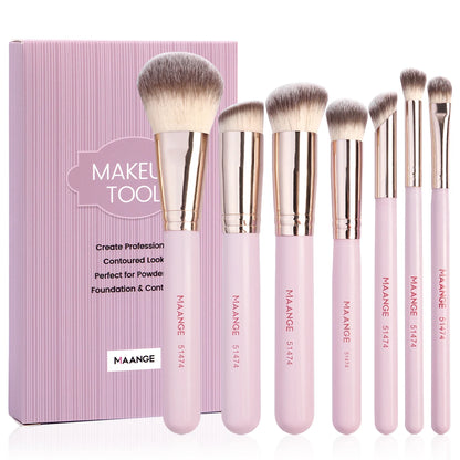 Maange 7-teiliges Make-up-Pinsel-Set – Dein Essentials-Kit für makellose Looks! ✨