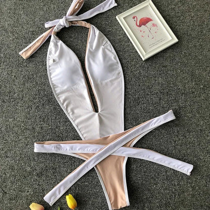 Wickel-Monokini mit Neckholder – feminin, elegant & perfekt für den Sommer