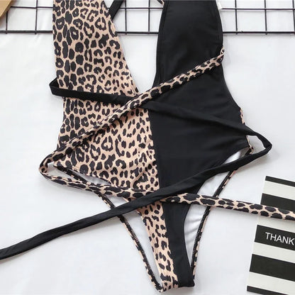 Leopard Wickel-Monokini – wild, sexy & stylisch