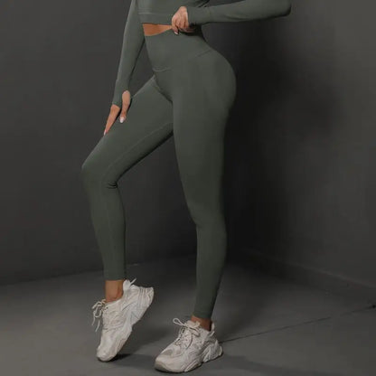 Nahtlose Fitness-Leggings – Push-Up & Hohe Taille für Perfekten Halt