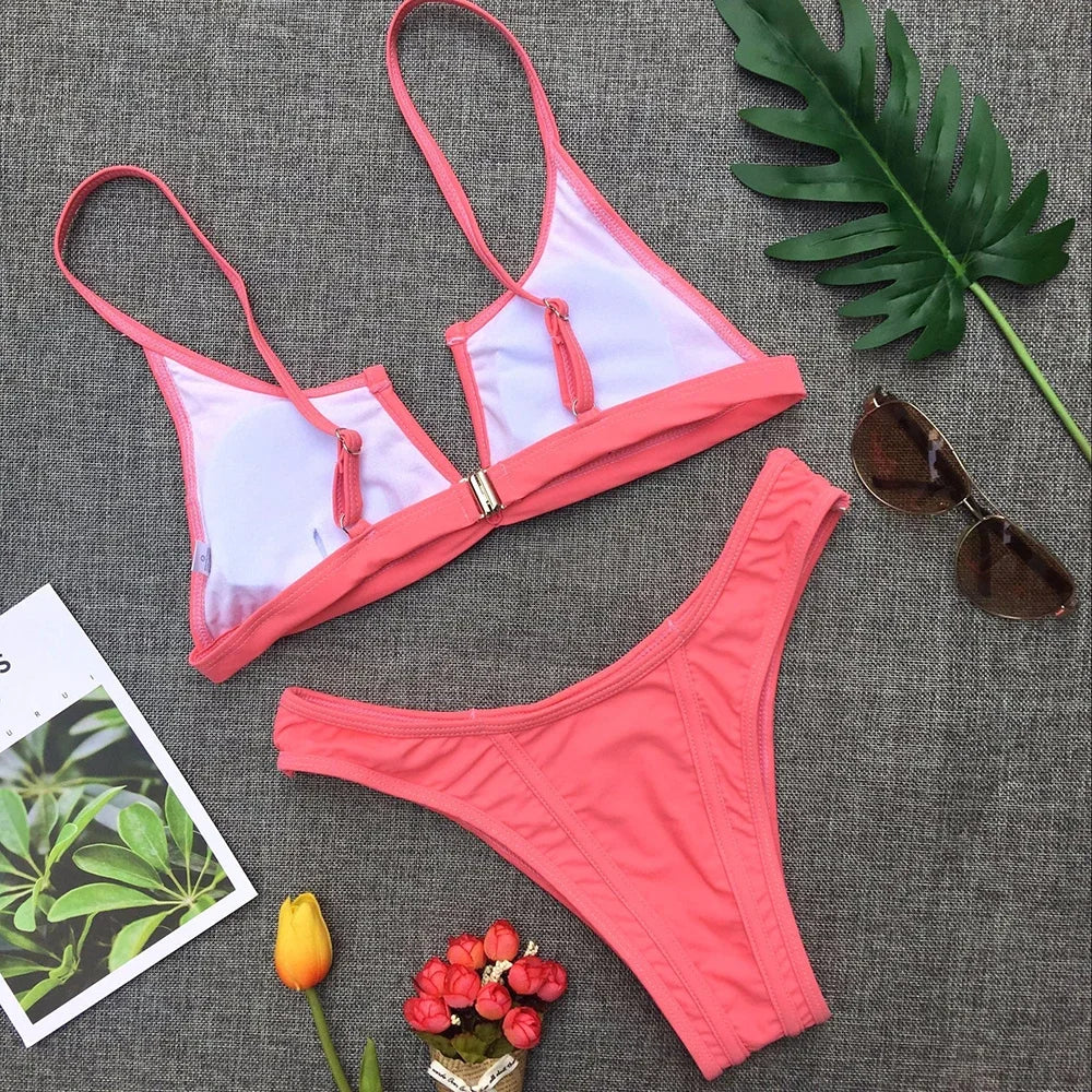 Denim-Style Bikini-Set – cool, sexy & perfekt für den Sommer