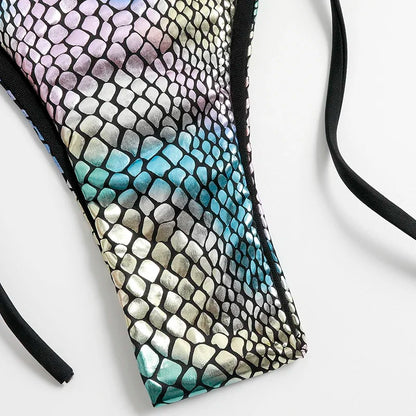 Fischschuppen Bikini-Set – glänzend, sexy & absolut mermaid vibes