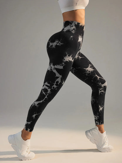 Nahtlose Tie-Dye Leggings – Stylischer Look & Perfekte Passform