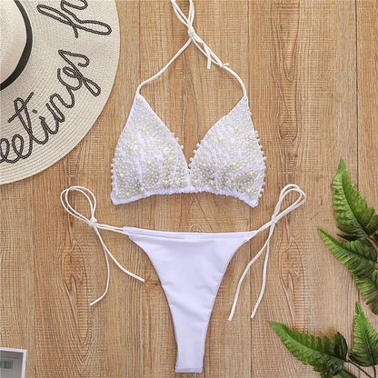 Luxus-Perlen Bikini – zart, sexy & außergewöhnlich