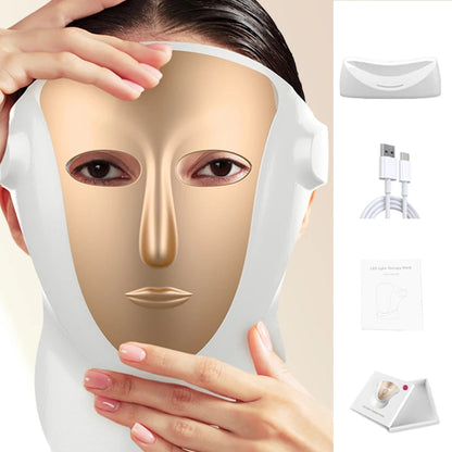 VanCostar Premium LED-Gesichtsmaske mit 807 LEDs & Rotlicht-Therapie – Dein persönliches Luxus-Spa zuhause! ✨