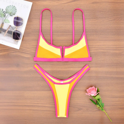 Denim-Style Bikini-Set – cool, sexy & perfekt für den Sommer