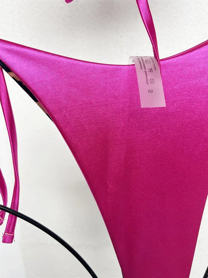 Leopard Satin Bikini-Set – wild, glänzend & ultra feminin