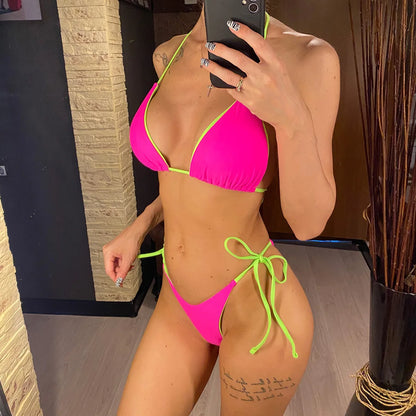 Halter-Bikini im Brazilian-Style – sexy, farbenfroh & perfekt für deinen Sommer