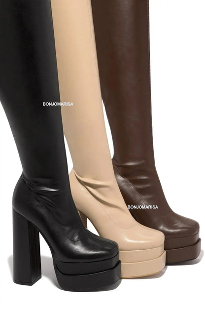 Double Platform Overknees – Bold, chunky & made to turn heads