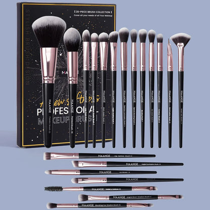 Maange 20-teiliges Make-up-Pinsel-Set mit Box – Dein Profi-Kit für makelloses Styling! ✨