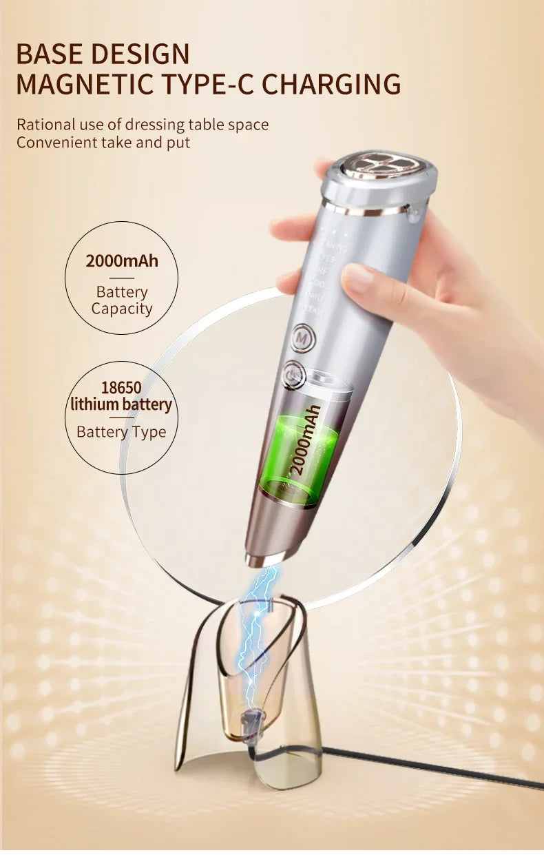 Hochfrequenz RF Hals- & Gesichts-Schönheitsgerät – Dein Anti-Aging Booster