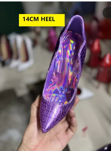 FHC Croco Ballerina Heels – Ballet meets Bold