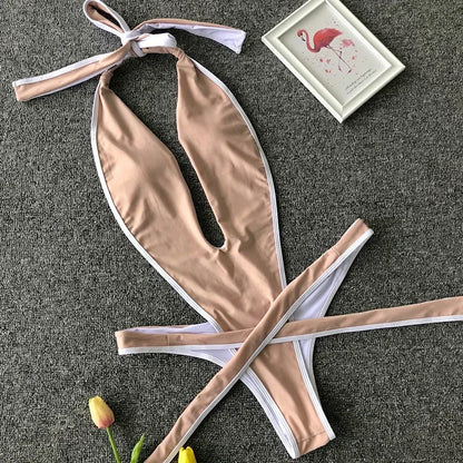 Wickel-Monokini mit Neckholder – feminin, elegant & perfekt für den Sommer