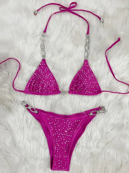 Strass & Pailletten Bikini – glamourös, auffällig & perfekt für heiße Auftritte