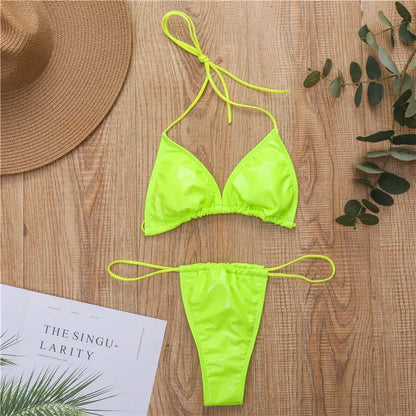 Brazilian Style Leder-Look Monokini – heiß, modern & selbstbewusst