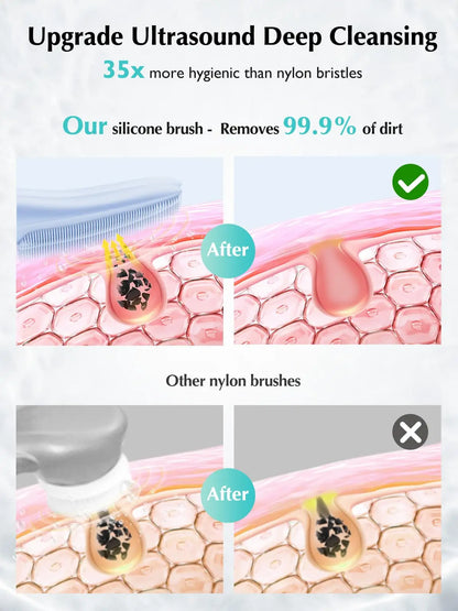 Sonic Gesichts-Reinigungsbürste – Tiefenreinigung, Peeling & Massage in einem! ✨