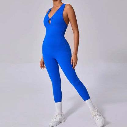 Rückenfreier Yoga-Overall – Stylischer Einteiler für Sport & Fitness