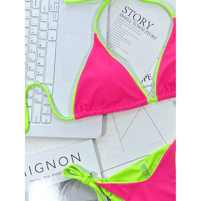 Halter-Bikini im Brazilian-Style – sexy, farbenfroh & perfekt für deinen Sommer