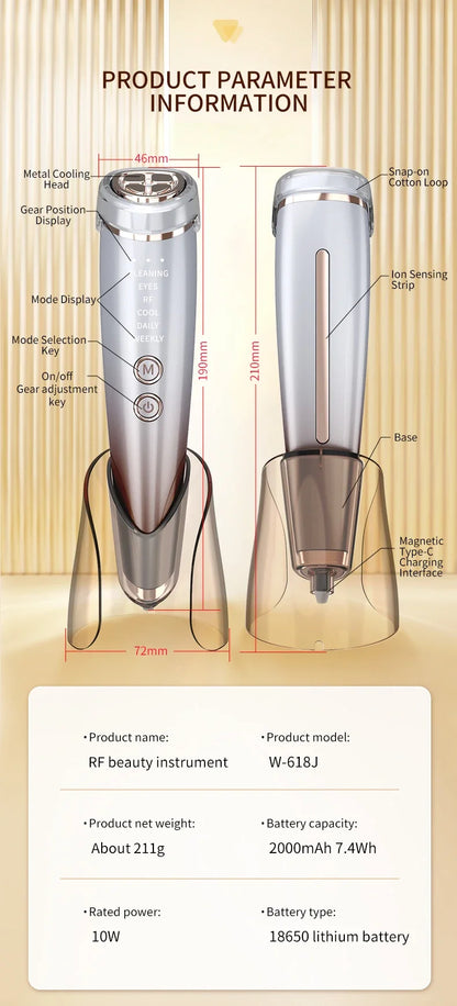 Hochfrequenz RF Hals- & Gesichts-Schönheitsgerät – Dein Anti-Aging Booster