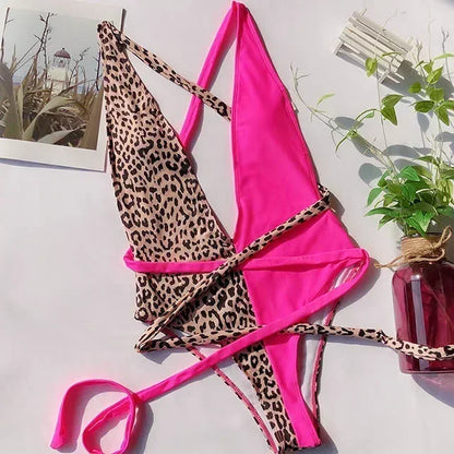 Leopard Wickel-Monokini – wild, sexy & stylisch