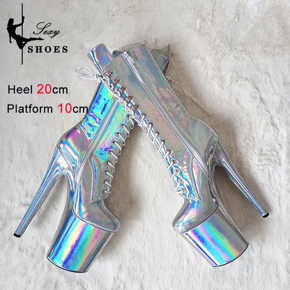 Laser Shine Ankle Boots – Für deinen glänzenden Auftritt
