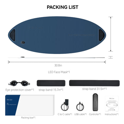 HALLO L6 Faltbare LED-Maske – Dein Beauty-Studio für zu Hause! 🌈