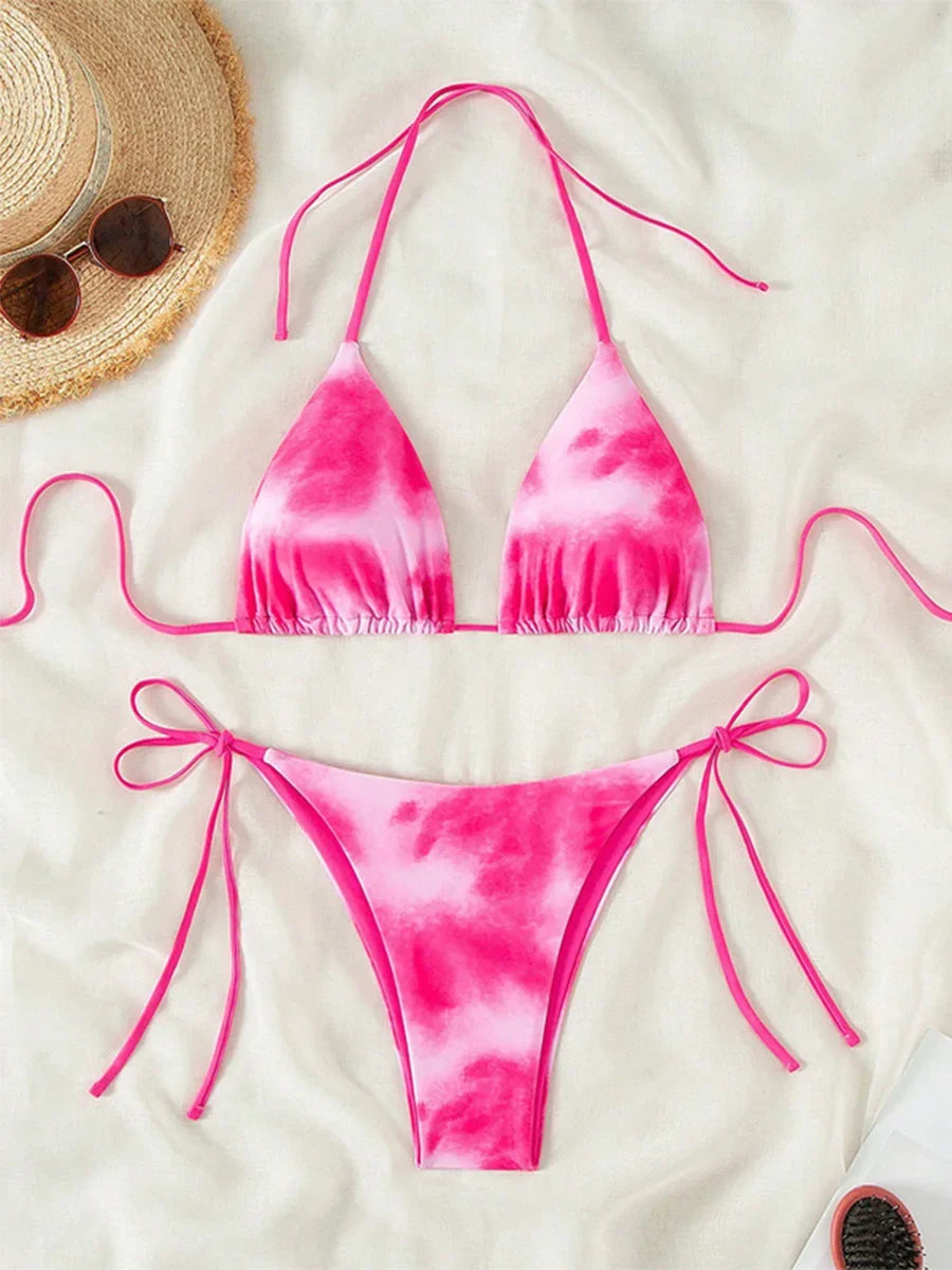Tie-Dye Bikini-Set – farbenfroh, sexy & absolut im Trend