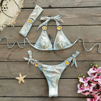 Edelstein-Bikini mit Neckholder – edel, sexy & perfekt für den Sommer
