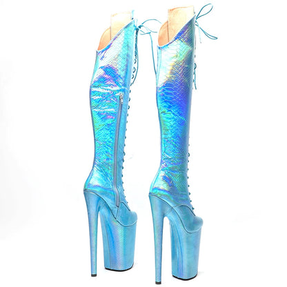 Leecabe Snake PU Boots – 23 cm pure Attitude