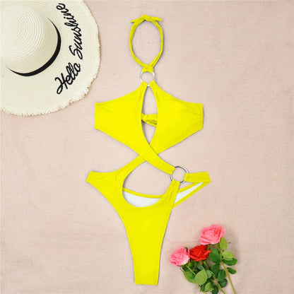 Cut-Out Monokini mit Ringen – modern, sexy & detailverliebt