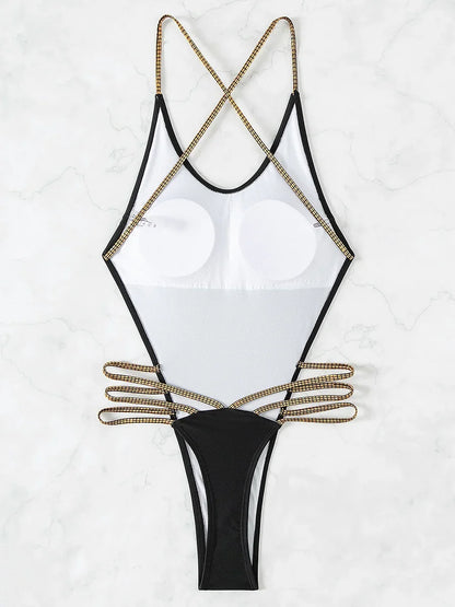 Backless Monokini mit Kreuzträgern – ultraknapper Schnitt für selbstbewusste Looks