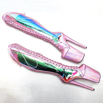 Holographic Snake Boots – Für deinen glitzernden Höhenflug