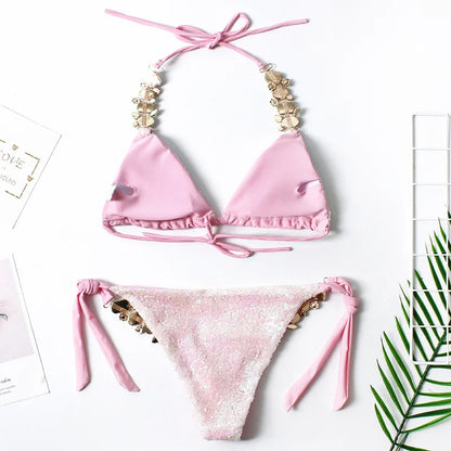 Pailletten-Strass Bikini – funkelnd, feminin & gemacht für den großen Auftritt