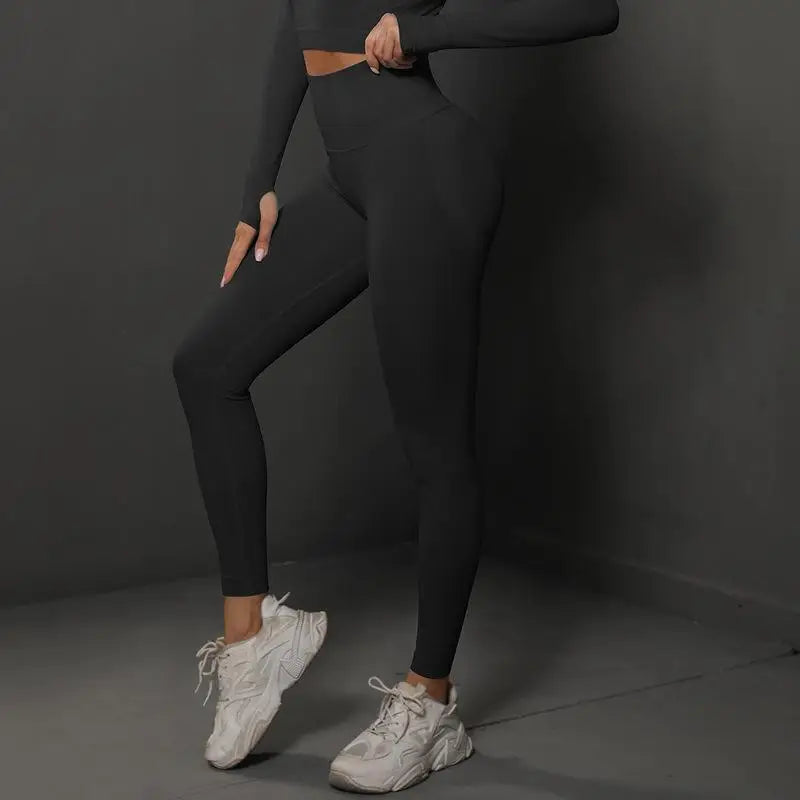 Nahtlose Fitness-Leggings – Push-Up & Hohe Taille für Perfekten Halt