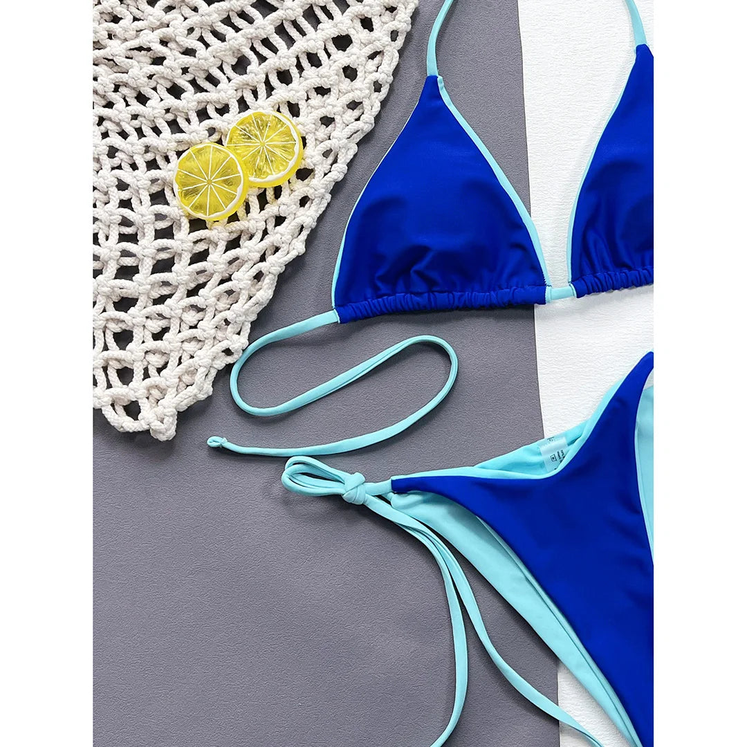 Halter-Bikini im Brazilian-Style – sexy, farbenfroh & perfekt für deinen Sommer