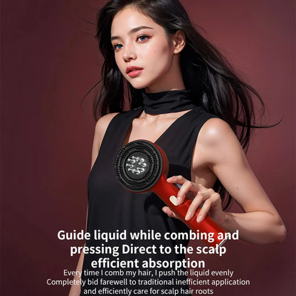 Elektrischer Massagekamm mit 3 Modi & Rotlicht-Laser – Dein Power-Tool für starke Haarwurzeln! ✨