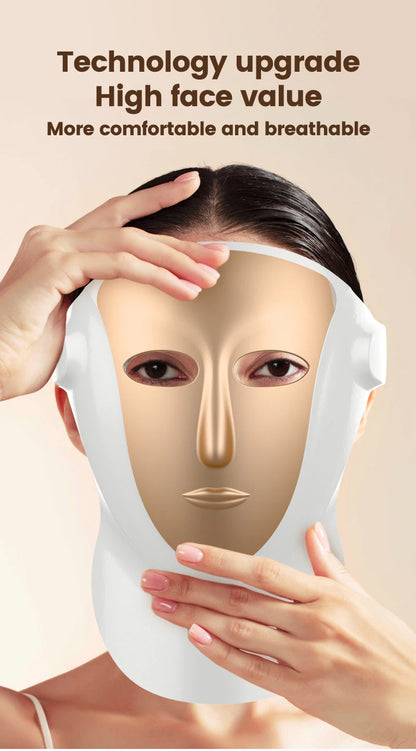 VanCostar Premium LED-Gesichtsmaske mit 807 LEDs & Rotlicht-Therapie – Dein persönliches Luxus-Spa zuhause! ✨