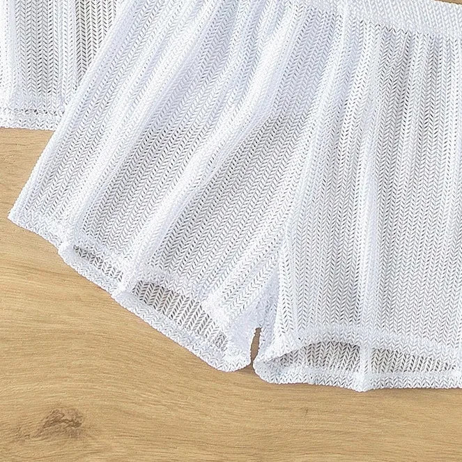 Gehäkeltes Strand-Set mit Shorts – lässig, sexy & perfekt für Strandtage